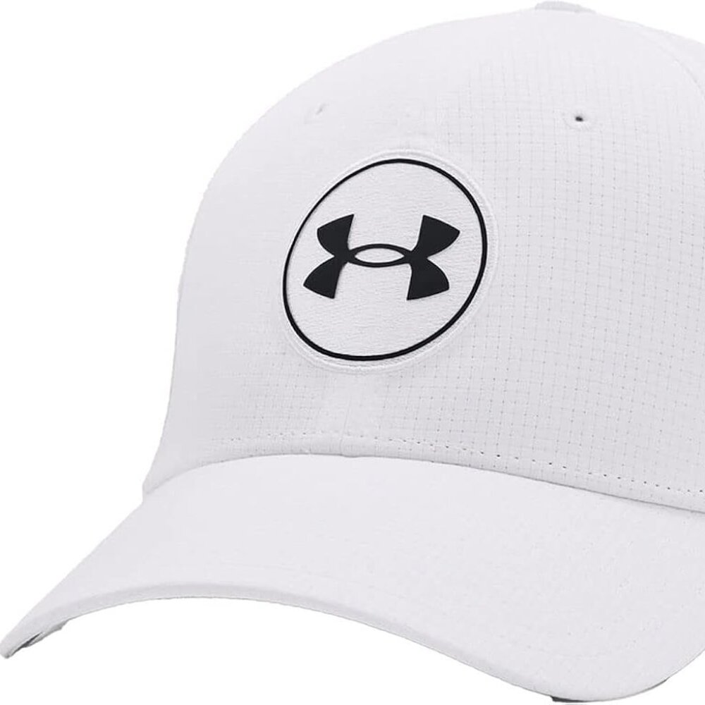 Under Armour Men’s UA Golf Hat Vented Cap (White) Size Large/Extra Large L/XL - Picture 2 of 8